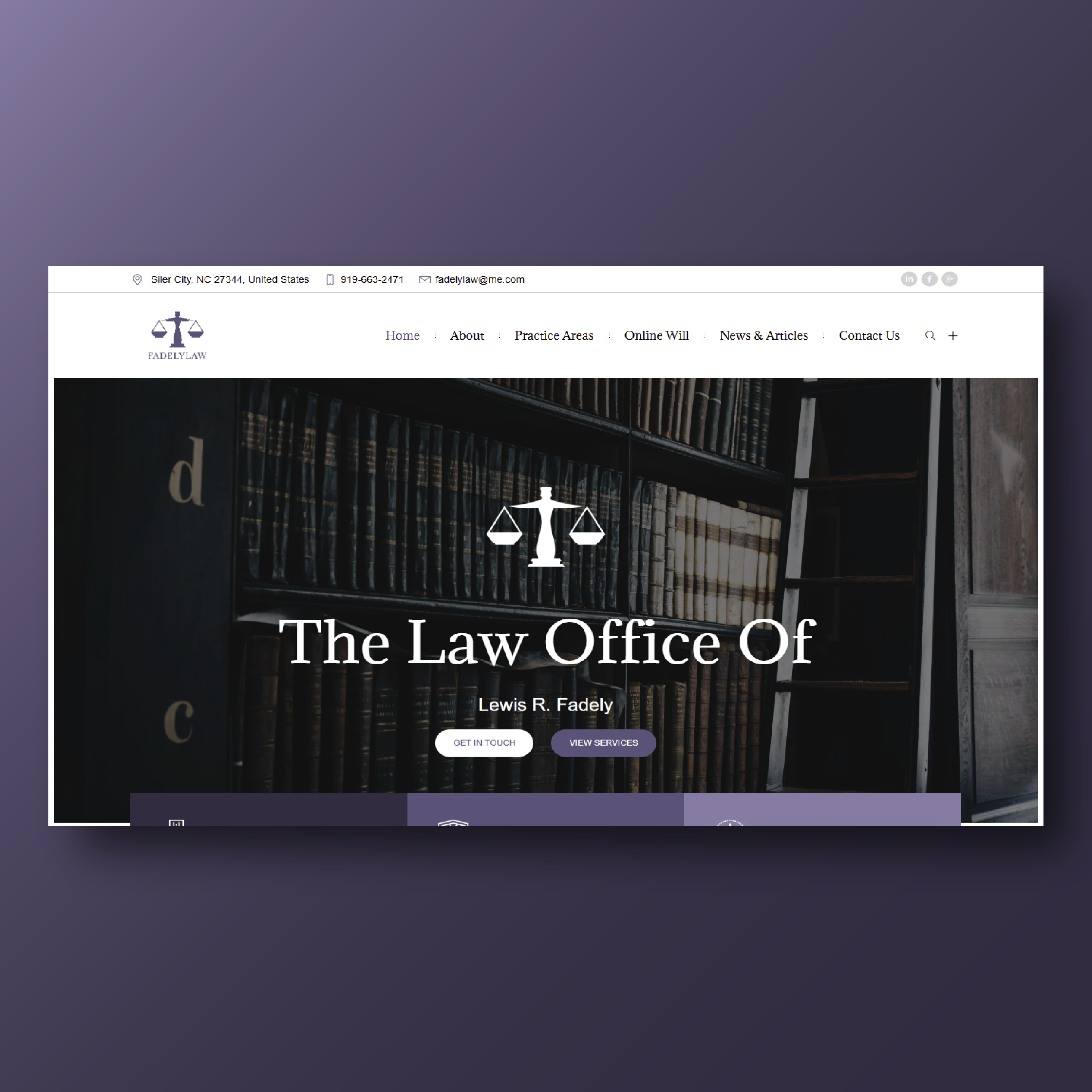 Fadely Law website